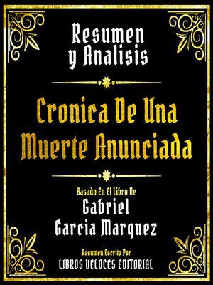 cover image of Resumen Y Analisis--Cronica De Una Muerte Anunciada